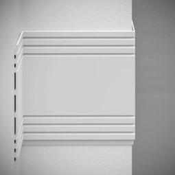 Декоративная 3D панель Decomaster Артпрофиль A309 под покраску