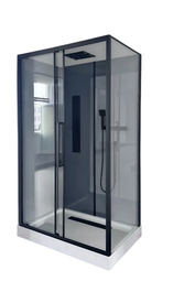 Душевая кабина Oda В8806 Р 120x80x210 левая черный профиль