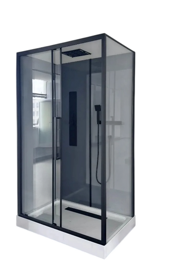 Душевая кабина Oda В8806 Р 120x80x210 левая черный профиль