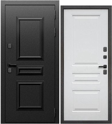 Входная дверь Феррони Эльбрус Термо Букле графит/Белый матовый