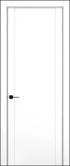 Межкомнатная дверь Hausdoors Фактурные линии 1 Керамик снежный ДГ