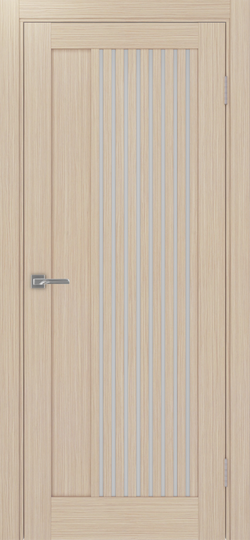 Межкомнатная дверь OPorte Турин 544.12 Дуб беленый стекло мателюкс