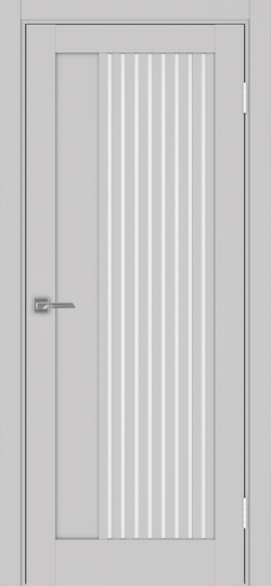 Межкомнатная дверь OPorte Турин 544.12 Пепельный стекло мателюкс